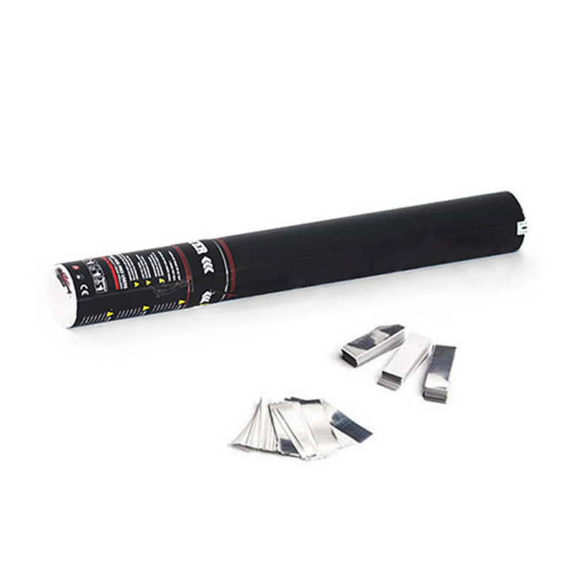 The Confetti Maker Handheld Cannon 50 cm confetti - White/Silver HC03WSM