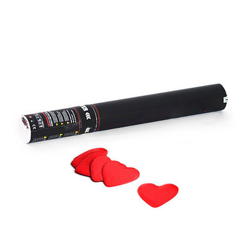 The Confetti Maker Handheld Cannon 50 cm confetti - Red Hearts HCC06RD