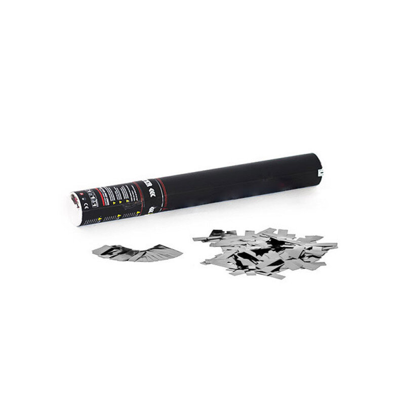 The Confetti Maker Handheld Cannon 28 cm metallic confetti - Silver HC01SLM