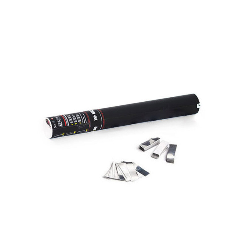 The Confetti Maker Handheld Cannon 28 cm confetti - White/Silver HC01WSM
