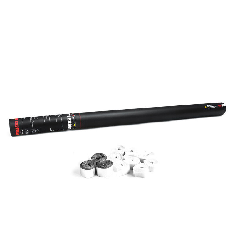 The Confetti Maker Handheld Cannon 80 cm streamer - White/Silver HSC05WS