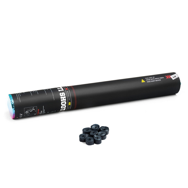 The Confetti Maker Handheld Cannon 50 cm streamer - Black HSC03BL