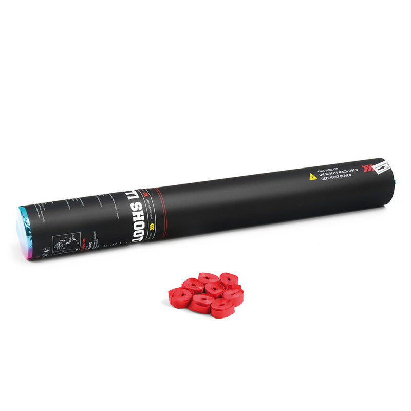 The Confetti Maker Handheld Cannon 50 cm streamer - Red HSC03RD