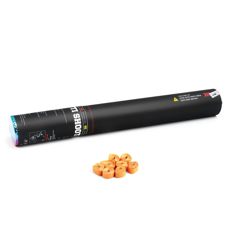 The Confetti Maker Handheld Cannon 50 cm streamer - Orange HSC03OR
