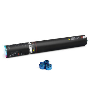 The Confetti Maker Handheld Cannon 50 cm metallic streamer - blue HSC05DB