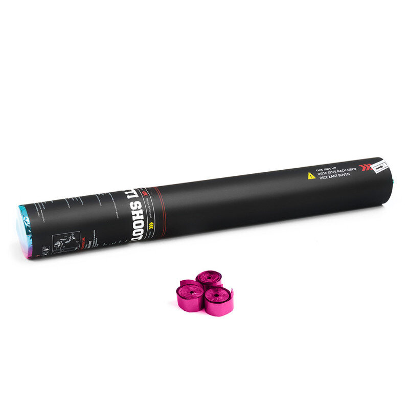 The Confetti Maker Handheld Cannon 50 cm metallic streamer - Pink HSC05PK