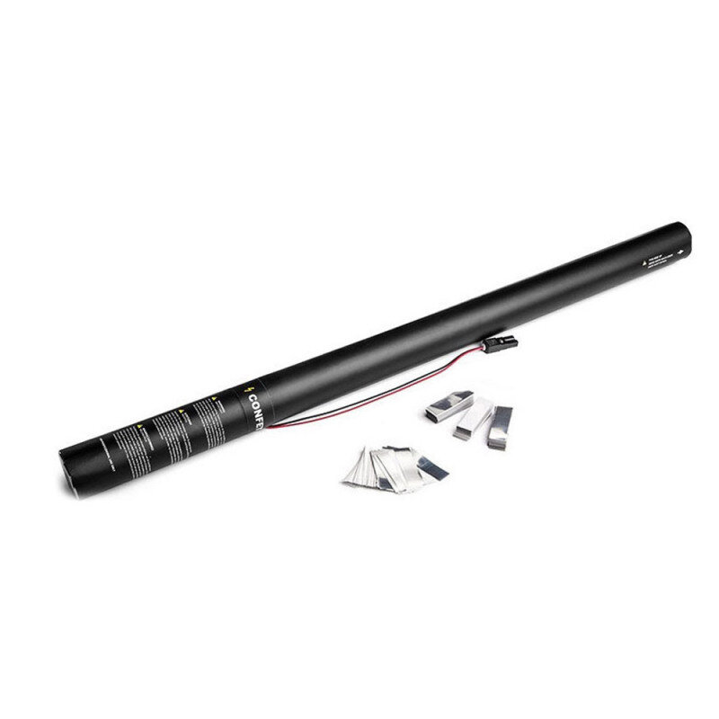 The Confetti Maker Electric Cannon 80 cm confetti - White/Silver ECC05WS