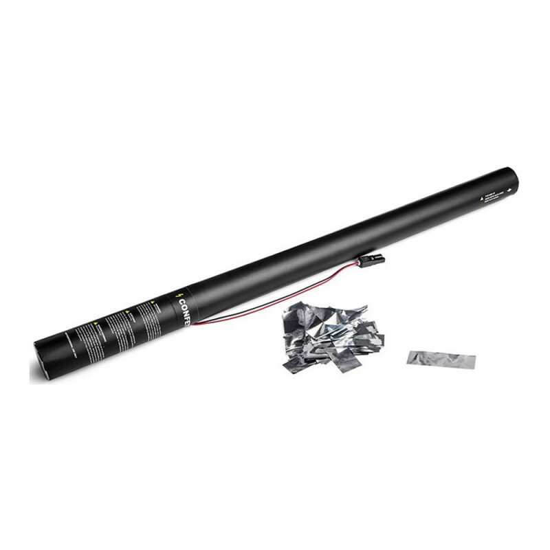 The Confetti Maker Electric Cannon 80 cm metallic confetti - Silver ECC06SL