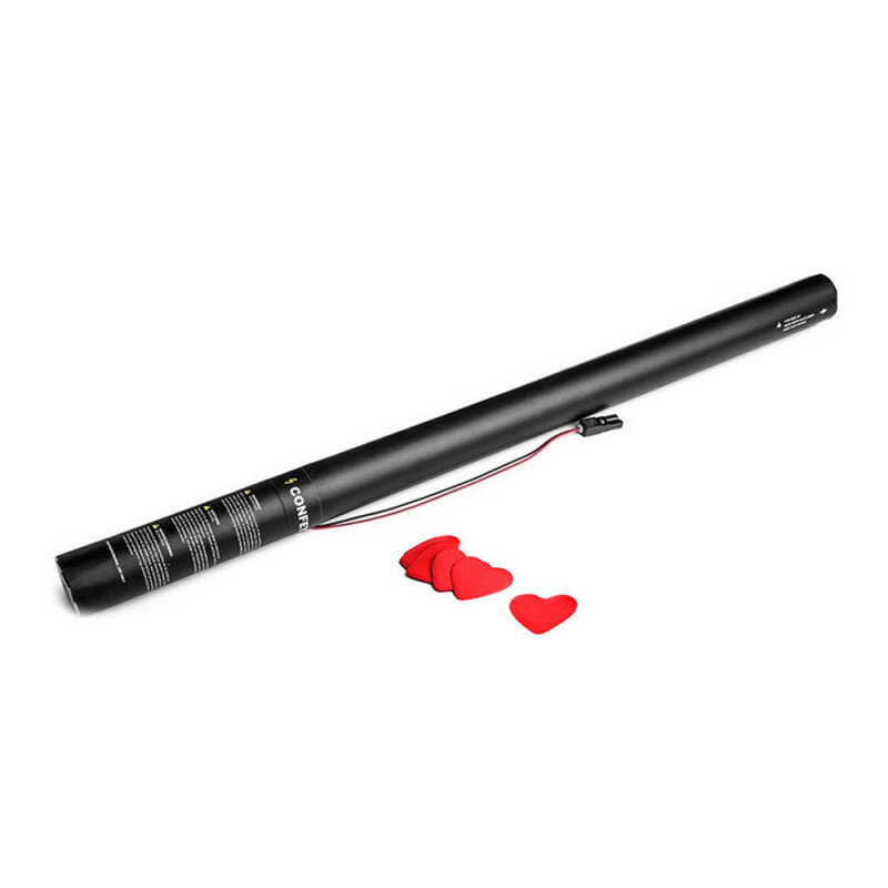The Confetti Maker Electric Cannon 80 cm confetti - Red Hearts ECC10RD