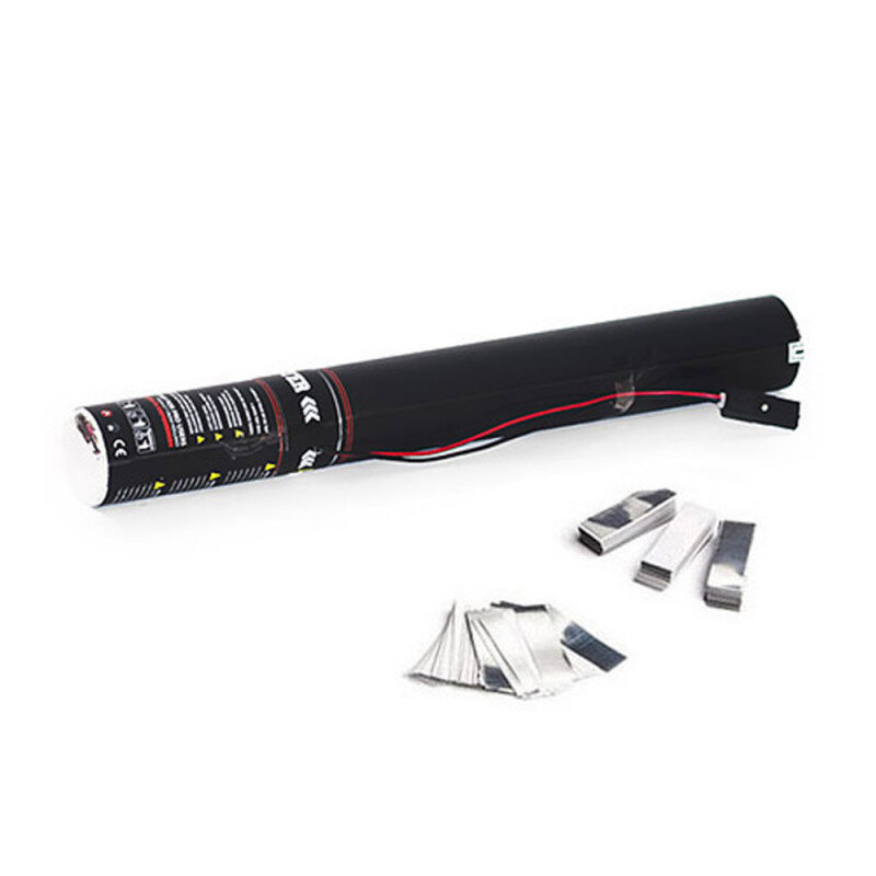 The Confetti Maker Electric Cannon 50 cm confetti - White/Silver EC03WSM