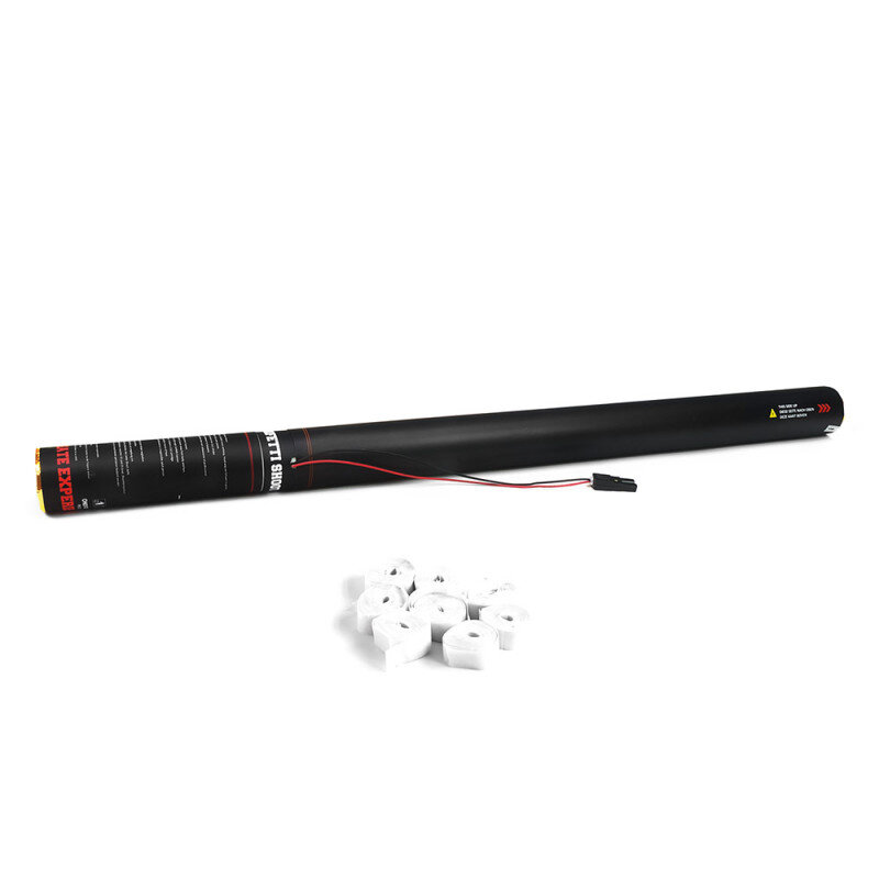 The Confetti Maker Electric Cannon 80 cm streamer - White ESC03WH