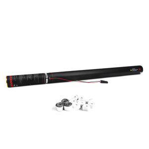The Confetti Maker Electric Cannon 80 cm streamer - White/Silver ESC04WS
