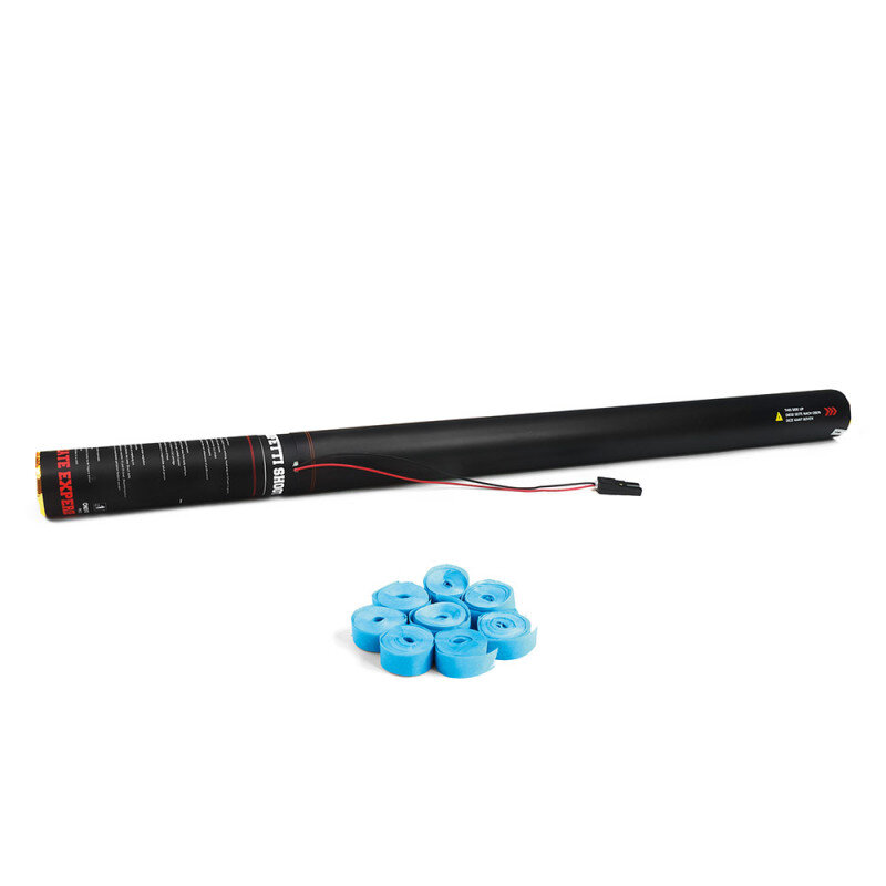 The Confetti Maker Electric Cannon 80 cm streamer - Light blue ESC03LB