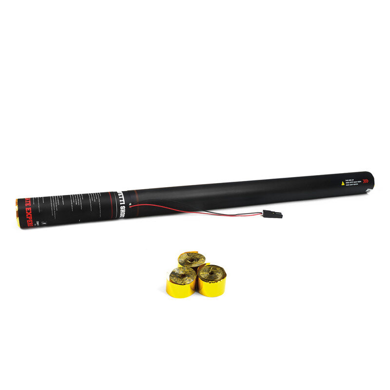 The Confetti Maker Electric Cannon 80 cm metallic streamer - Gold ESC04GL