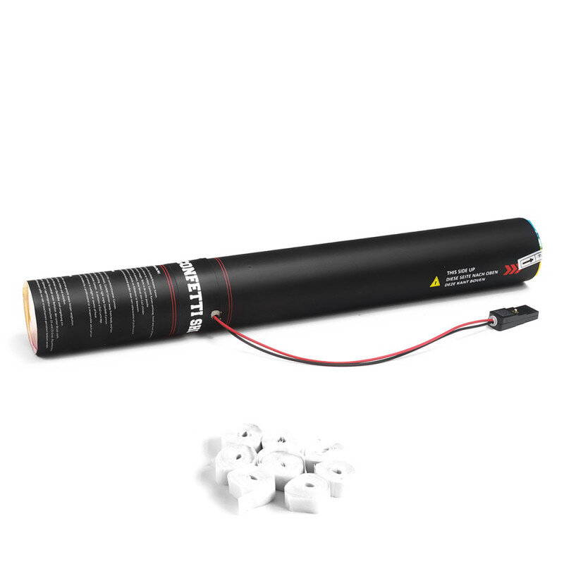 The Confetti Maker Electric Cannon 50 cm streamer - White ES03WH