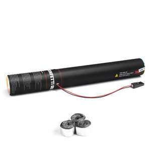The Confetti Maker Electric Cannon 50 cm metallic streamer - Silver ES03SLM
