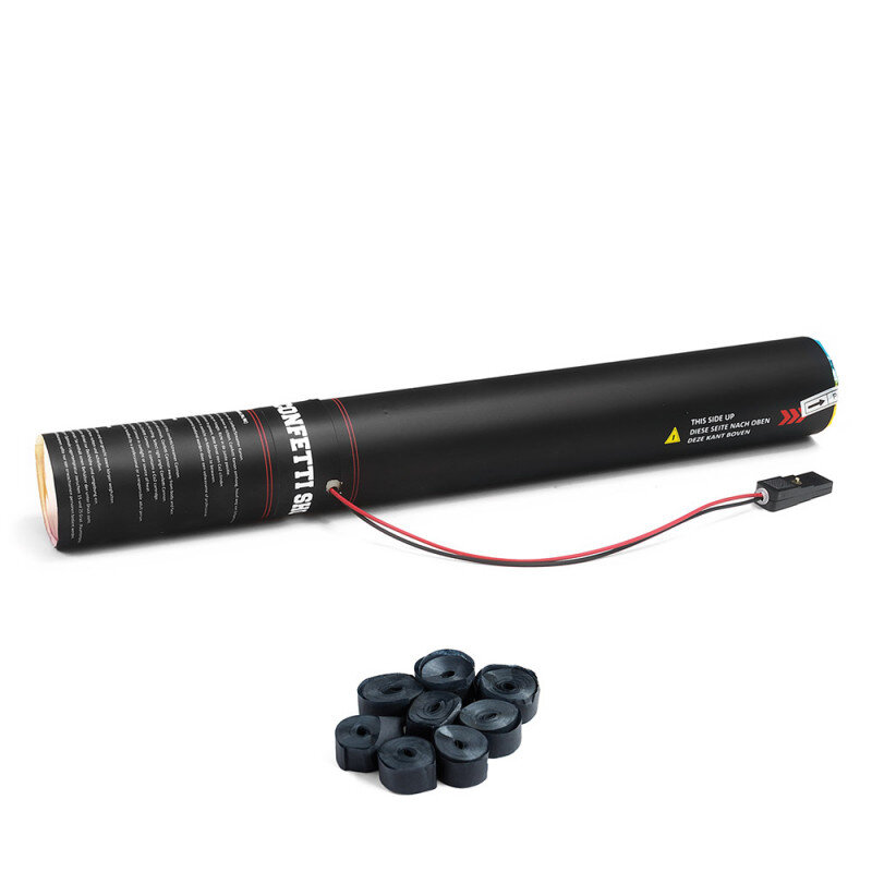The Confetti Maker Electric Cannon 50 cm streamer - Black ESC01BL