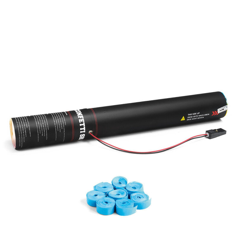 The Confetti Maker Electric Cannon 50 cm streamer - Light blue ESC01LB