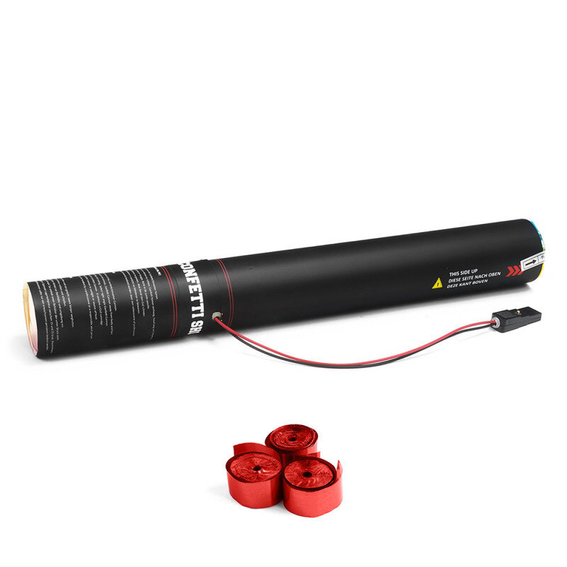 The Confetti Maker Electric Cannon 50 cm metallic streamer - Red ESC02RD