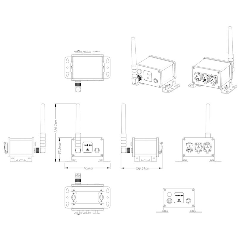 EGO Professional IP65 wireless dmx transmitter DMXIP65 - 4