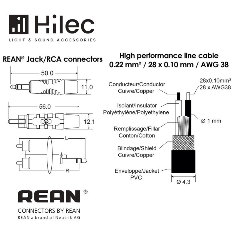 Hilec CLPROmJs2RCA/1.5  H11165 - 1