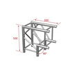 Contestage QUATRO-A01 -blk - Corner 290 heavy 2dir. 90°+ coup H11651 - 1