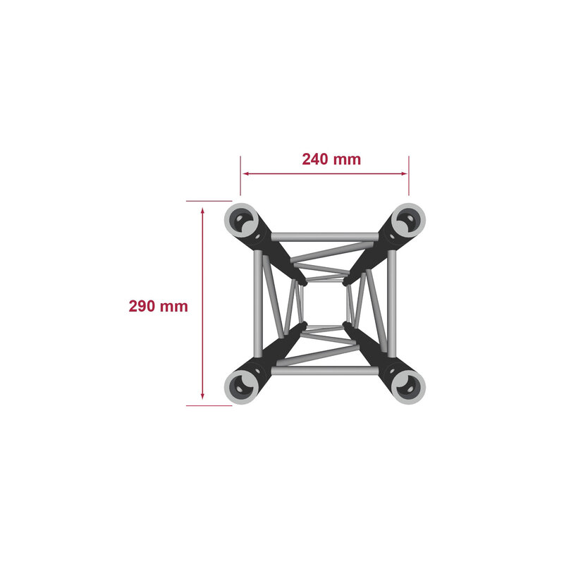 Contestage QUATRO-025 blk - Quatro 290 heavy  lg25cm + coupl H11645 - 1