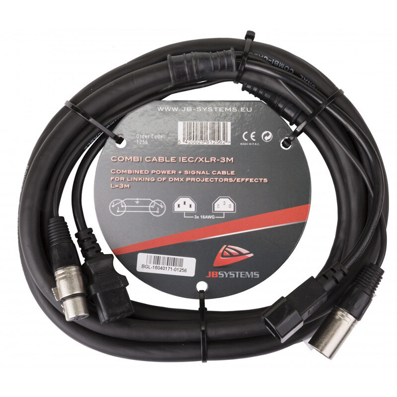 JB Systems Combicable IEC/XLR 3M  B01256