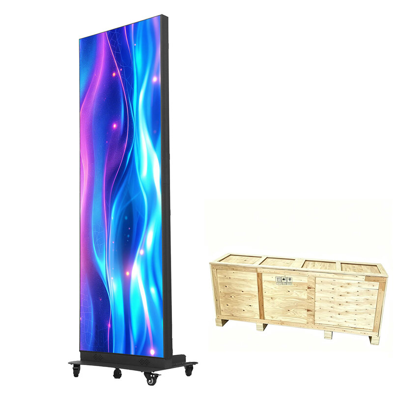 EGO Display P1.86 Foldable Pixel Totem - Indoor in wooden box TOTEM01-P1.86I-WB