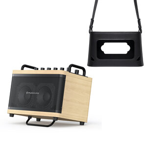 MUSICCUBE Tiny Box D2 – Oak + Black Vintage Bag MC-TINYBOXD2OA-BAG