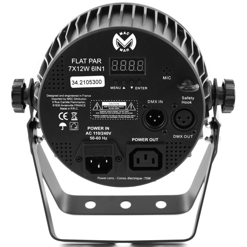 Mac Mah FLAT PAR 7X12W 6IN1   MACFLATPAR7X12W6IN1 - 31