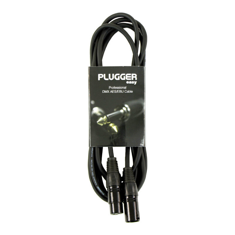 Plugger DMX XLR Cable PLUCABDXF3XM33M00EAS   PLUCABDXF3XM33M00EAS - 1
