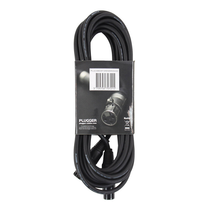 Plugger DMX XLR Cable PLUCABDXF3XM36M00EAS   PLUCABDXF3XM36M00EAS - 2