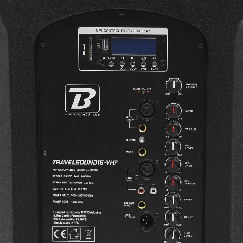 BoomTone DJ TRAVELSOUND15-VHF  BOOTRAVELSOUND15VHF - 6
