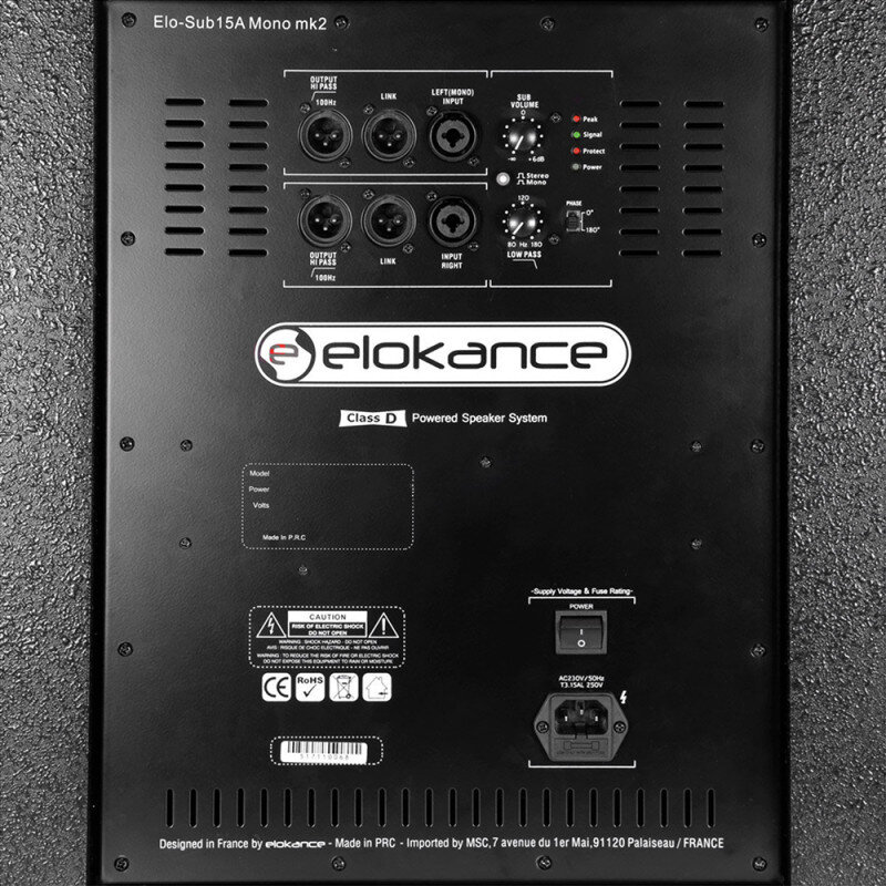 Elokance ELO SUB15A Mono MK2 ELOELOSUB15AMONOMK2 - 4