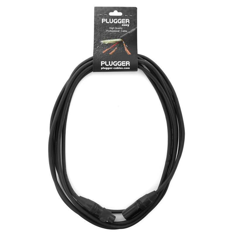 Plugger Câble DMX IP65 XLR Femelle 3b - XLR Male 3b 5m PLUCABIXF3XM35M00EAS - 1