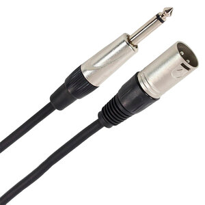 Plugger Câble XLR mâle 3b - Jack mâle mono 1,50m Easy PLUCABSXM3JMM1M50EAS