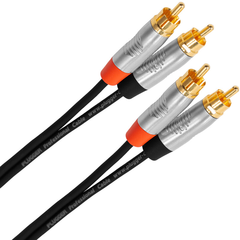 Plugger Male RCA - male RCA cable, 3 m PLUCABBRM0RM03M00TOU