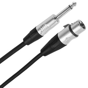 Plugger Female XLR 3p - male mono jack cable, 6 m PLUCABSXF3JMM6M00TOU