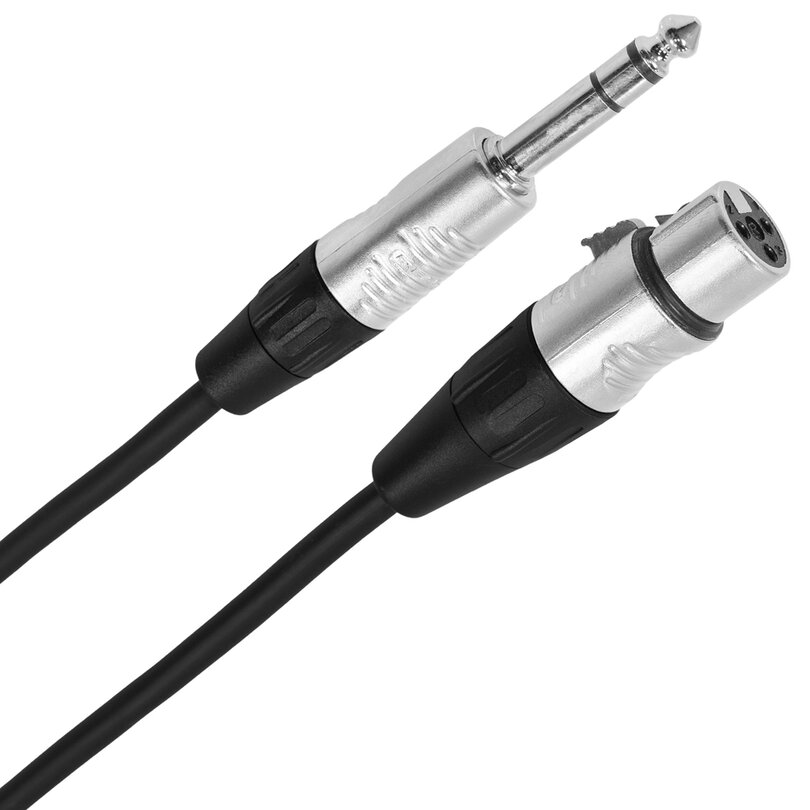Plugger Female XLR 3p - male stereo jack cable, 1 m PLUCABSXF3JMS1M00TOU