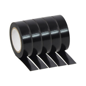Plugger PVC Tape Black Pack 10 meters   PLUPVCTAPEBLACKPACK1