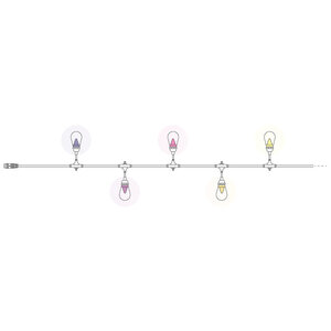 Twinkly PRO S14 Bulb Strings 50 RGB LED - black TW-SPI-S14-CL-50-STP-