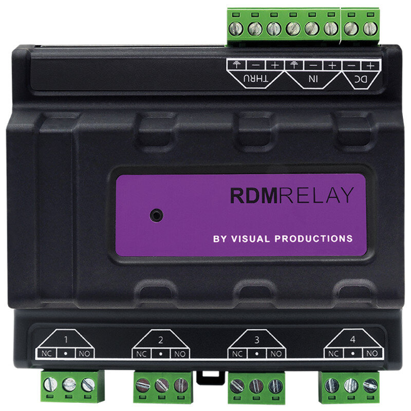 Visual Productions RdmRelay DINRAIL-RDM-R